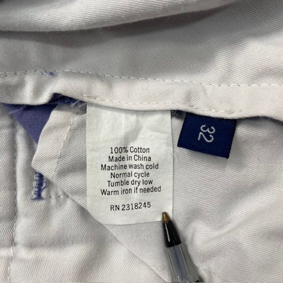 Vineyard Vines Links Short‎ Men's 32 Lavender Flat Front Chino Golf Shorts - Picture 7 of 9